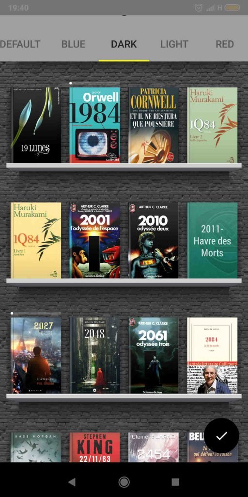 Prestigion eReader- Thèmes