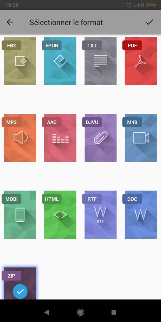 Prestigio eRedaer prend en charge les formats epub, djvu, HTML, FB2, FB2.ZIP, TXT, PDF, MOBI, epub-3 et les fichiers audio